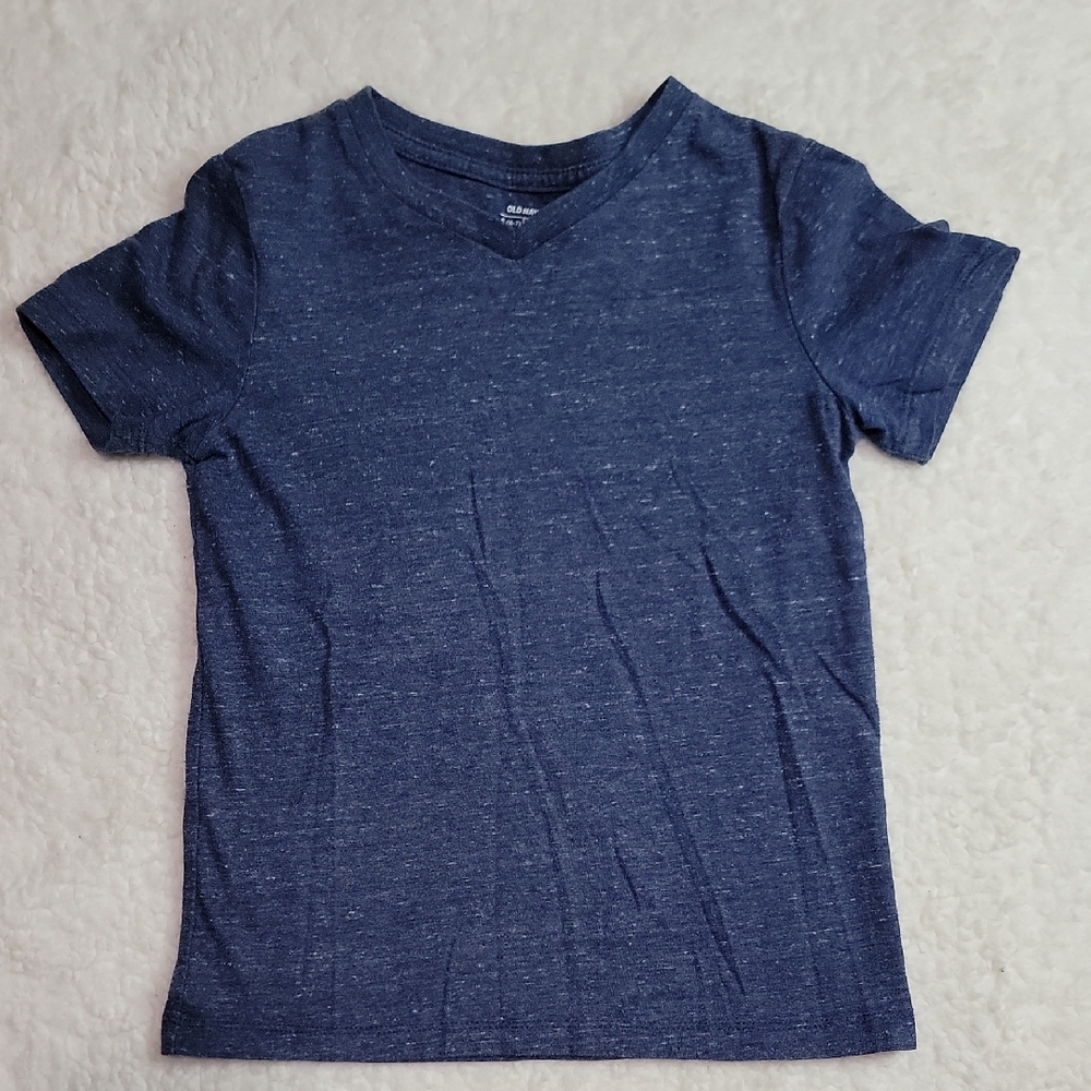 Old Navy S 6/7 Heathered Navy Tee